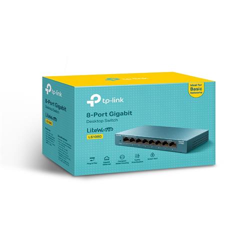 TP-LINK SWITCH LITEWAVE 8P LS108G