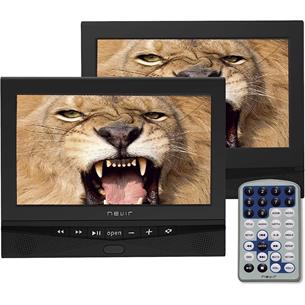 NEVIR DVD PORTATIL DOBLE PANTALLA 10"12v USB