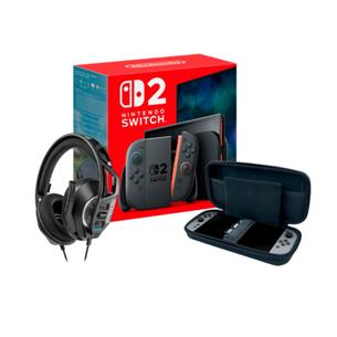 PACK NINTENDO SWITCH 2 + AURICULARES + FUNDA