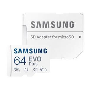 SAMSUNG MICRO SD 64GB + ADAP EVO PLUS C10 U3